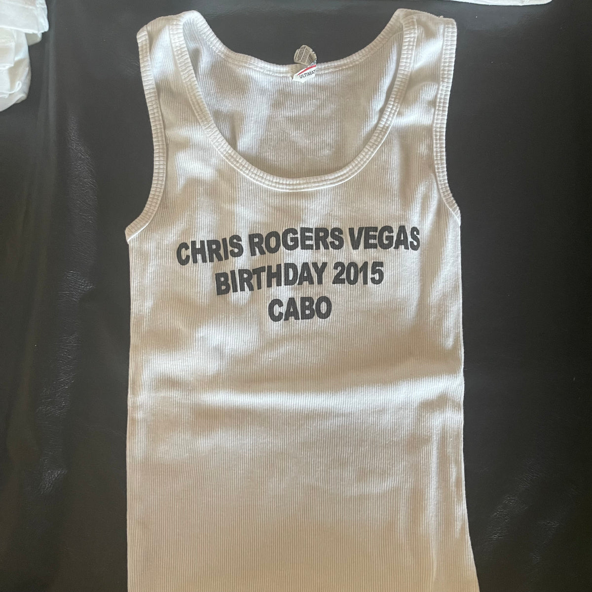 White T-shirt Vintage Bday 2015
