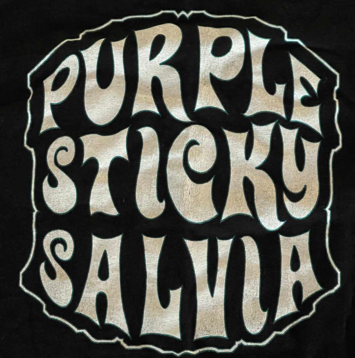 Black Tank Top White PurpleStickySalvia