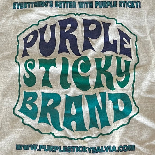 White T-shirt Purple PurpleStickyBrand