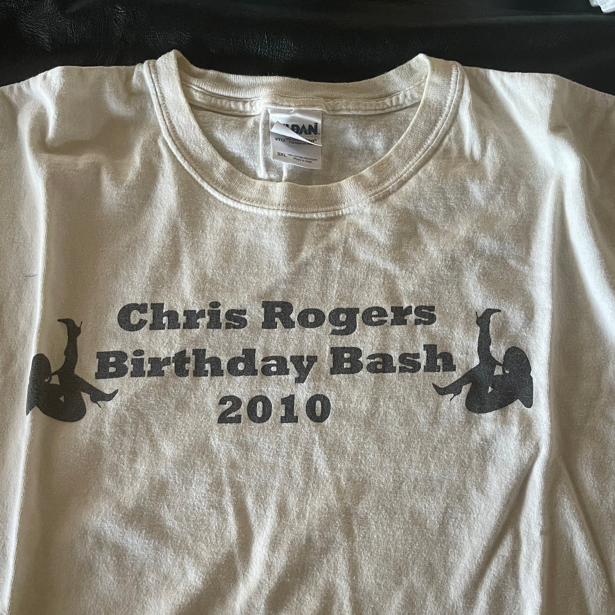 White T-shirt Vintage Bday 2010