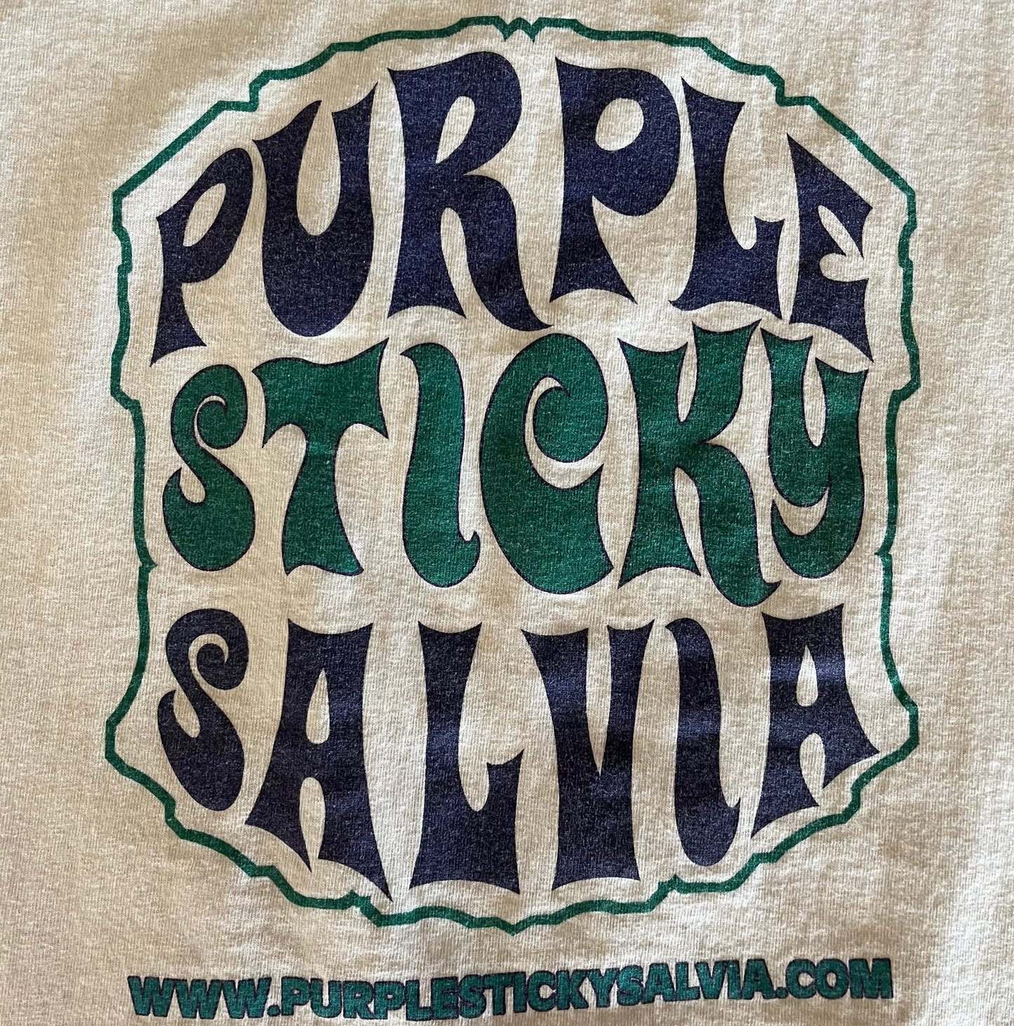 White Tank Top PurpleStickySalvia