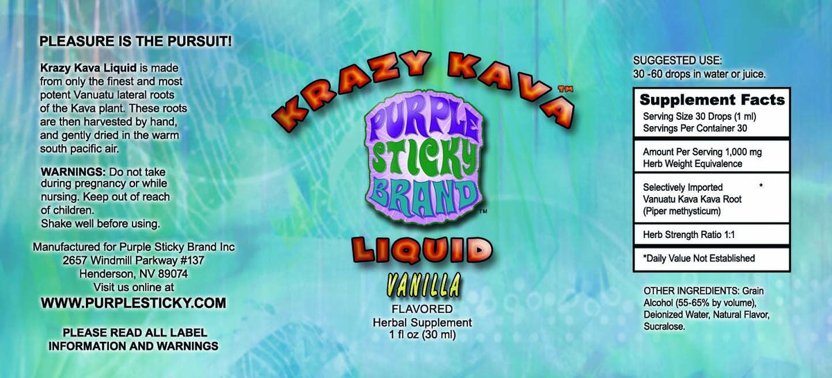 Kava Liquid Tincture (Vanilla)